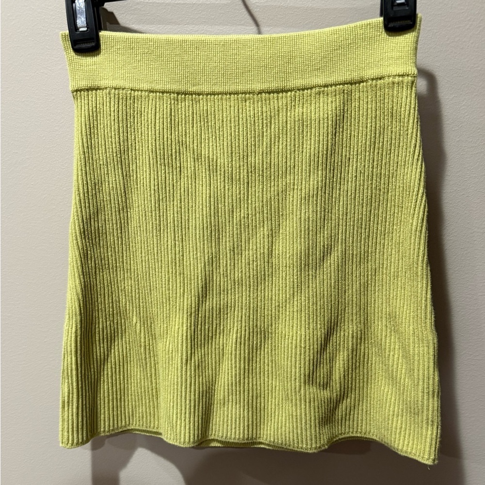 Free People Lime Pencil Skirt